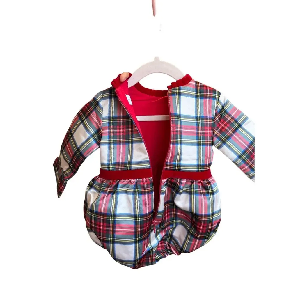 Henry Duvall HAZEL BUBBLE TOWNSEND TARTAN Baby Size 0-6 Months‎ Christmas Plaid
